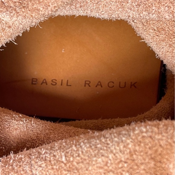 Basil Racuk Paper Bag Rose Gold Metallic Leather Tote - Picture 8 of 13